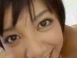 Japanese schoolgirl gets her tits fucked and blows load on her chest