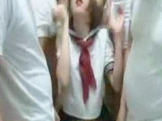 Japanese Schoolgirl Gets Wet and Wild for Nippon Porn.